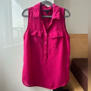 Banana Republic Fuchsia Pink Sleeveless Tank Top - XS Petite